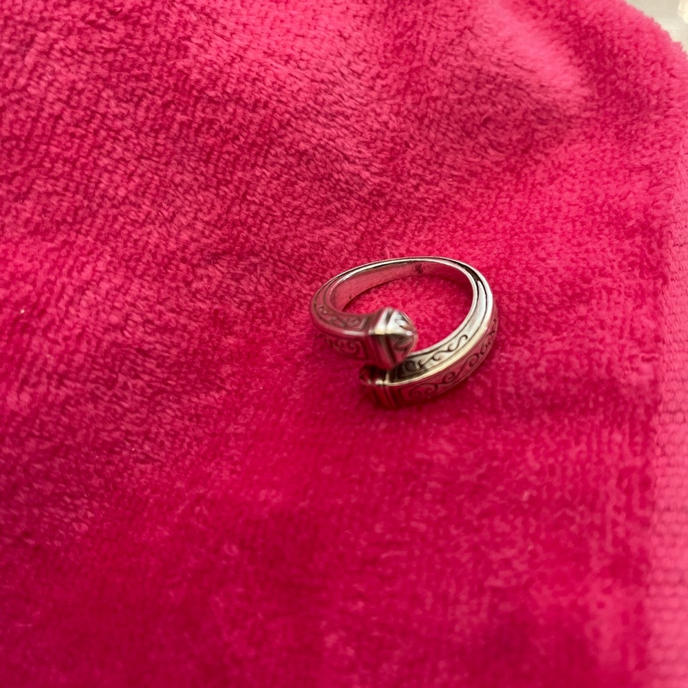 Sterling Silver Wrap Ring with artistic engravings
